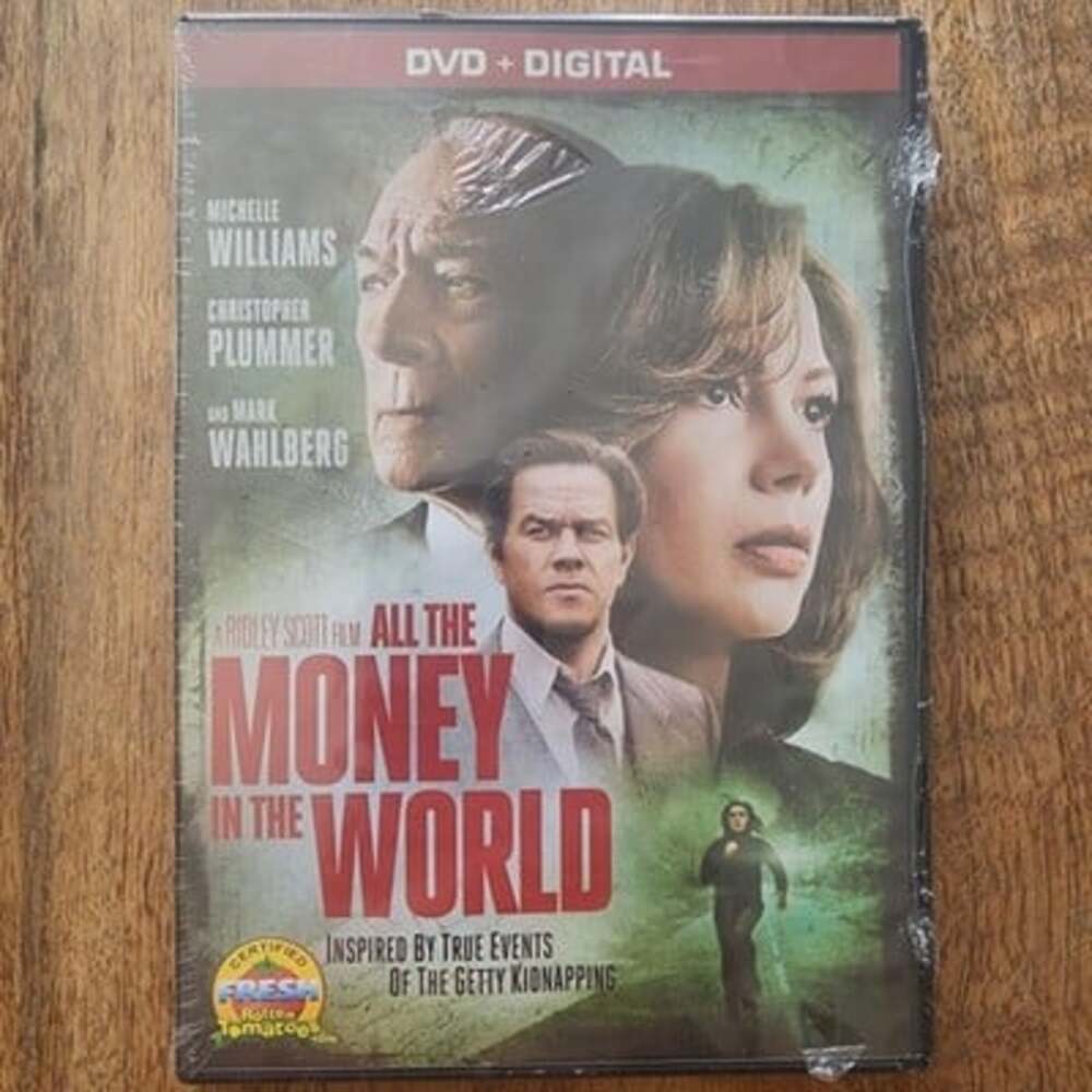All The Money In The World DVD Digital New Sealed Ridley Scott Michelle Williams
